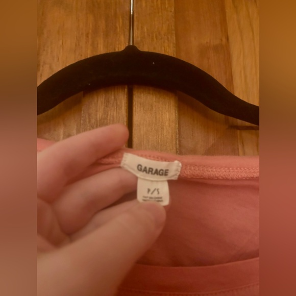 Garage Women’s Salmon Colored Grunge, Y2K/Early 2000/ Crop Top Sz SP Great Basic - Picture 5 of 9